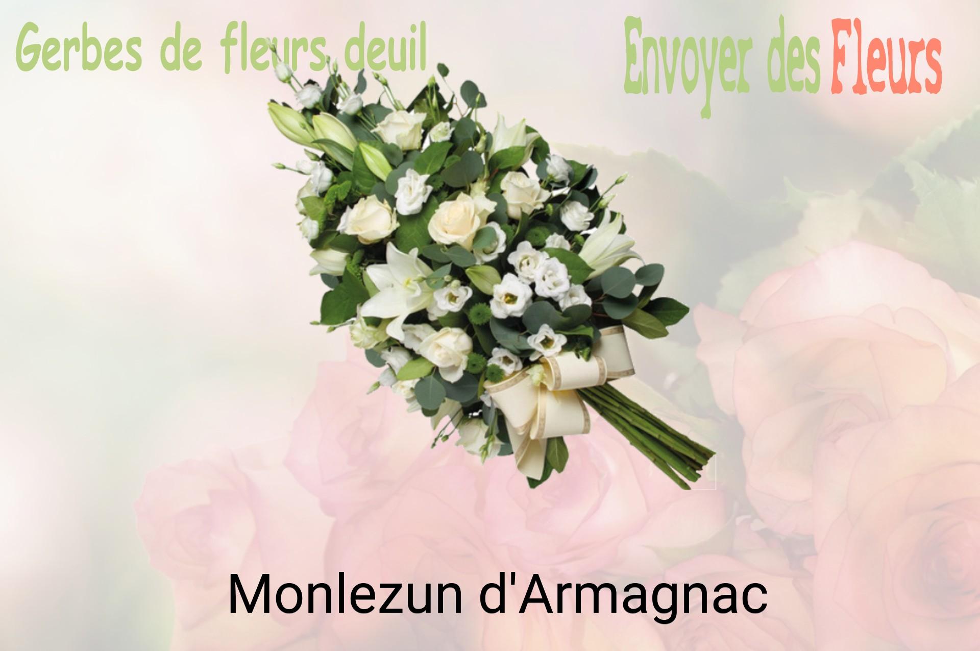 Gerbe de fleurs de deuil livrée à Monlezun-d'Armagnac